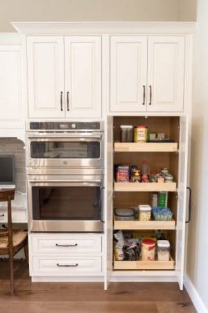 Pantry with Pullout Shelving