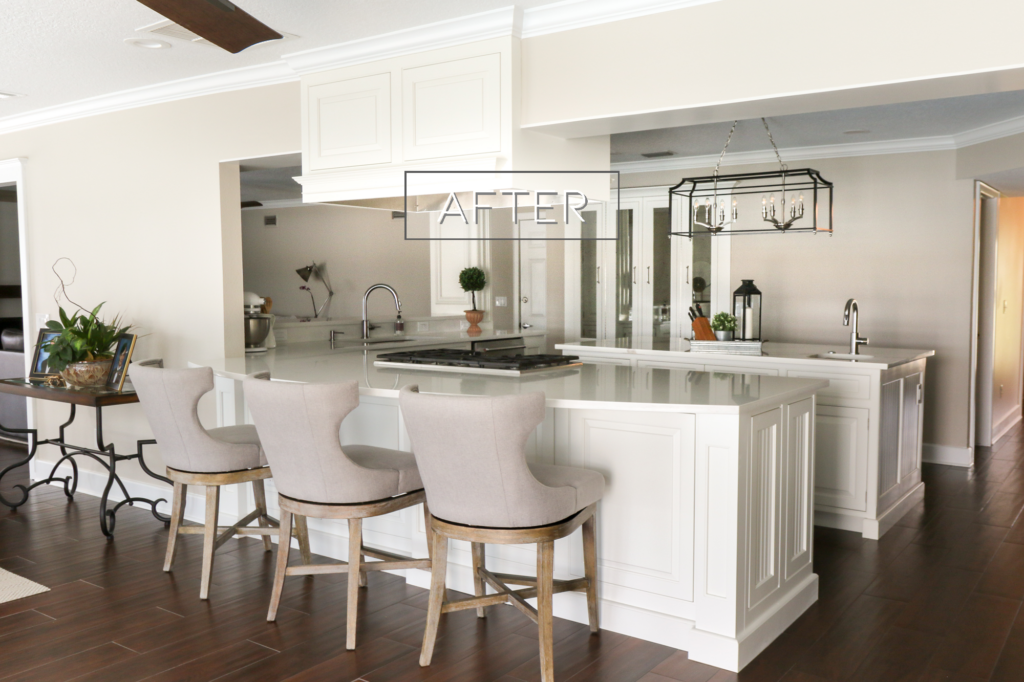 Winter Garden Kitchen After Lowering Breakfast Bar