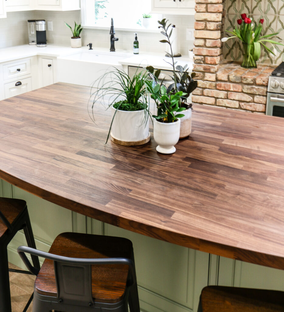 Butcher Block Countertops in Kitchen Remodel by KBF Design Gallery