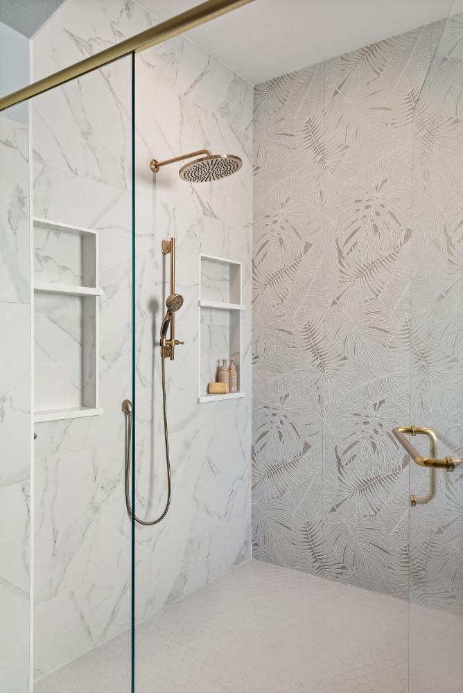 Luxury Shower with Rainfall Showerhead