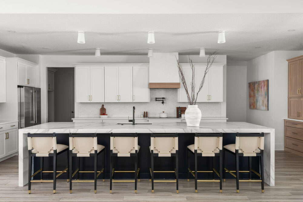 Massive Island Winter Garden Kitchen Remodel