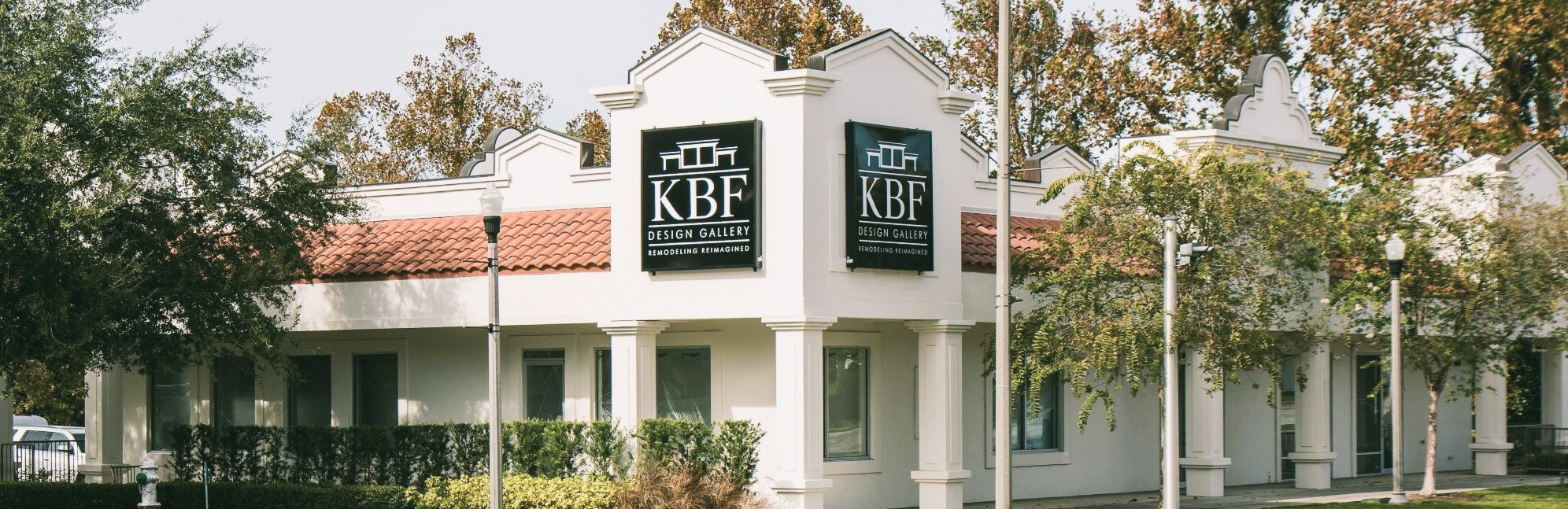 The KBF Design Gallery showroom in Maitland, Florida — the design studio behind twenty-two years of Central Florida projects