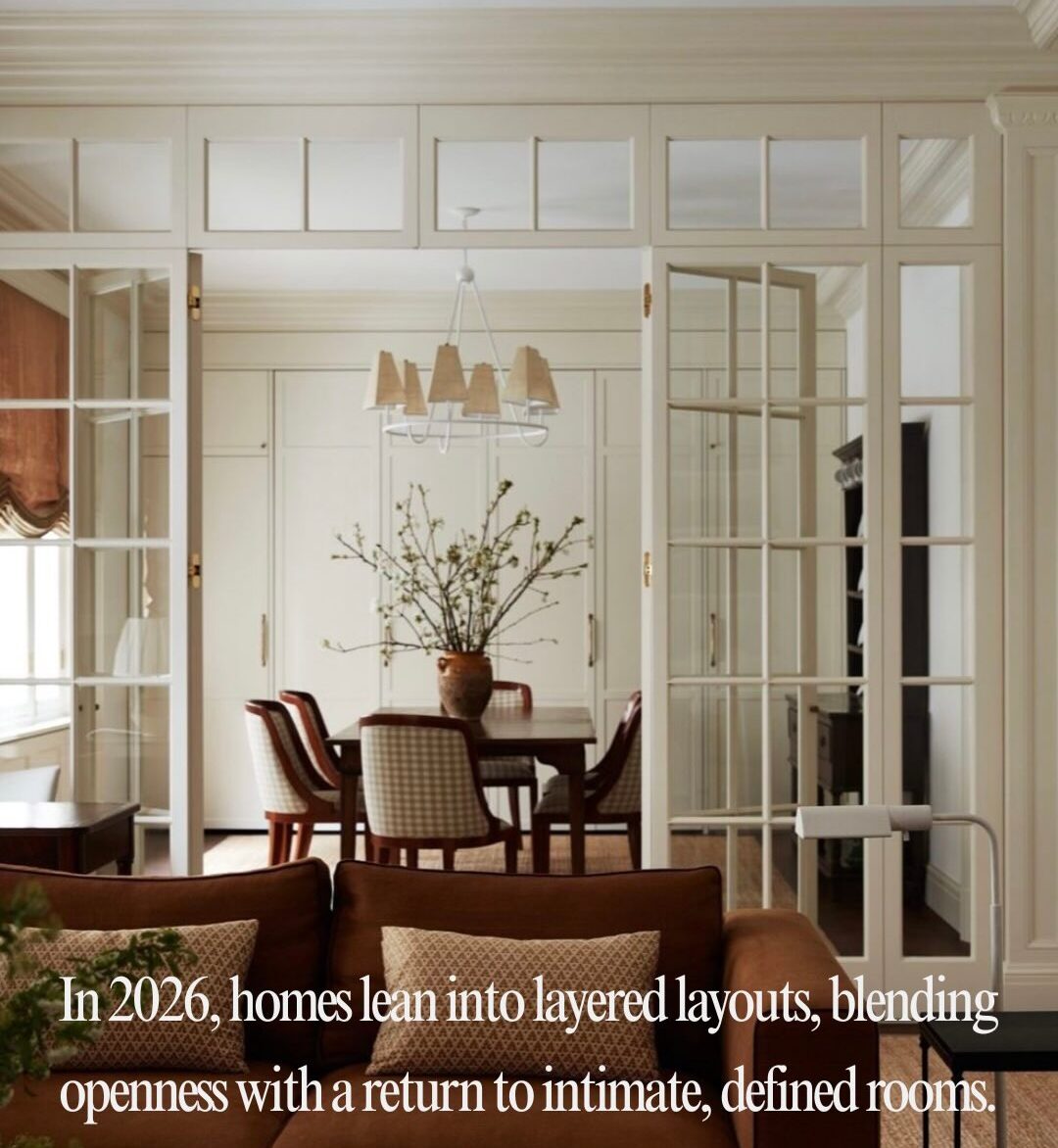 Defined spaces are preferred over open concept floorplans in 2026