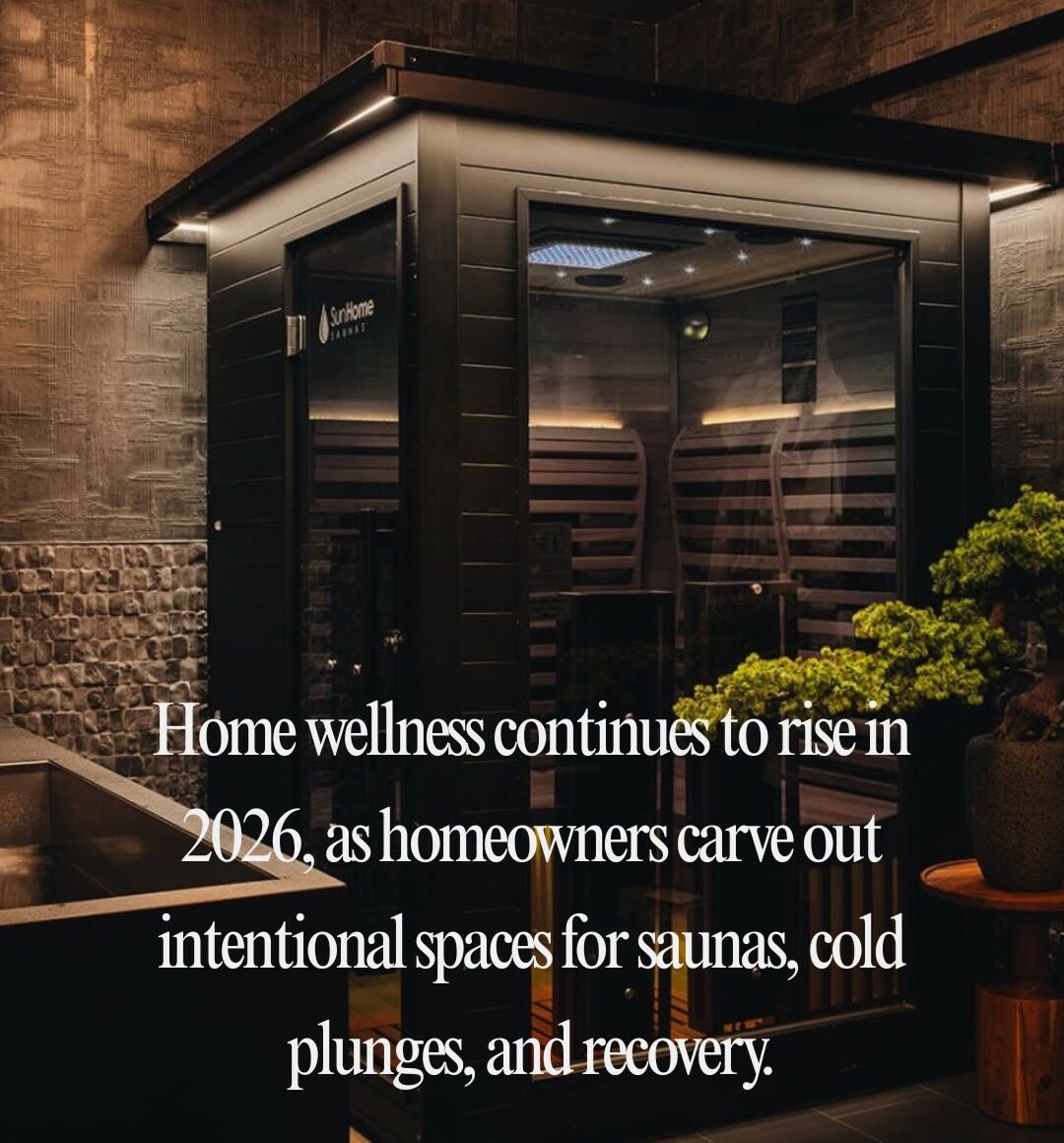 Home wellness spaces are important to homeowners in 2026
