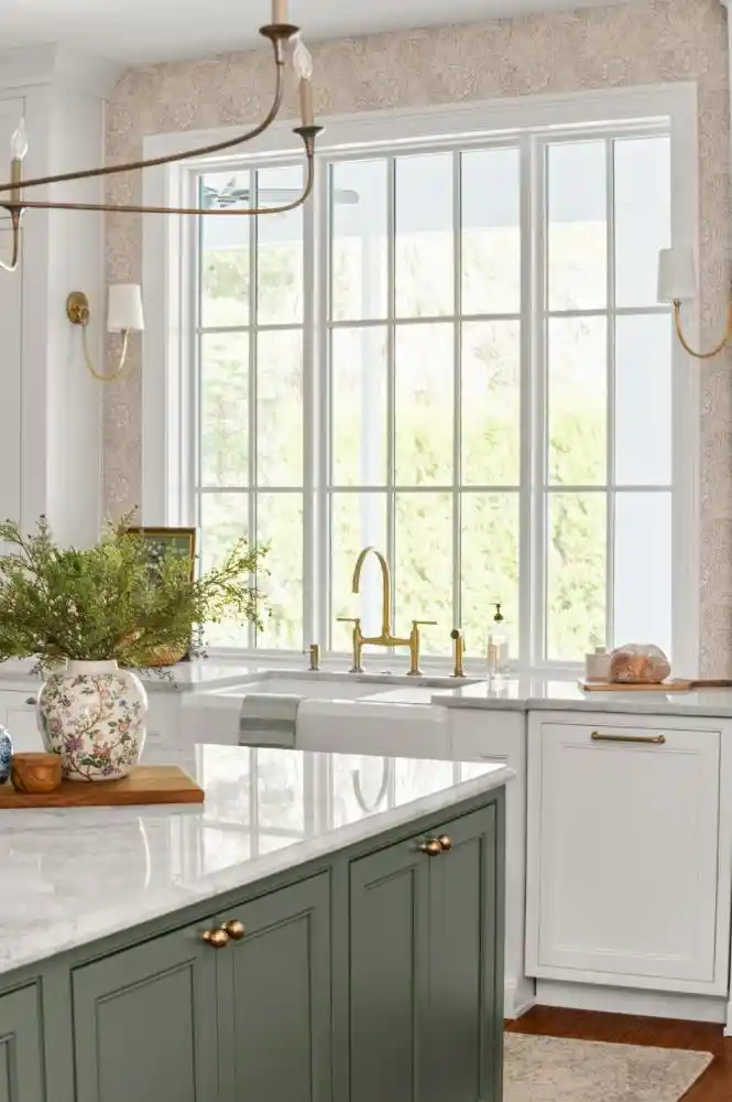 Kitchen remodel with large window over sink