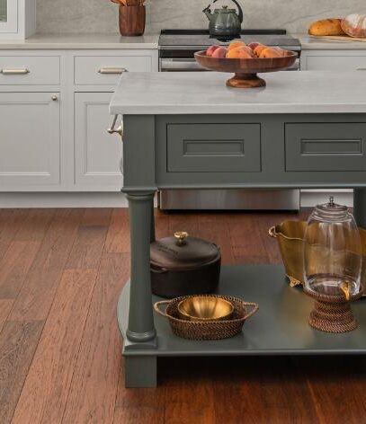 Furniture-like kitchen island
