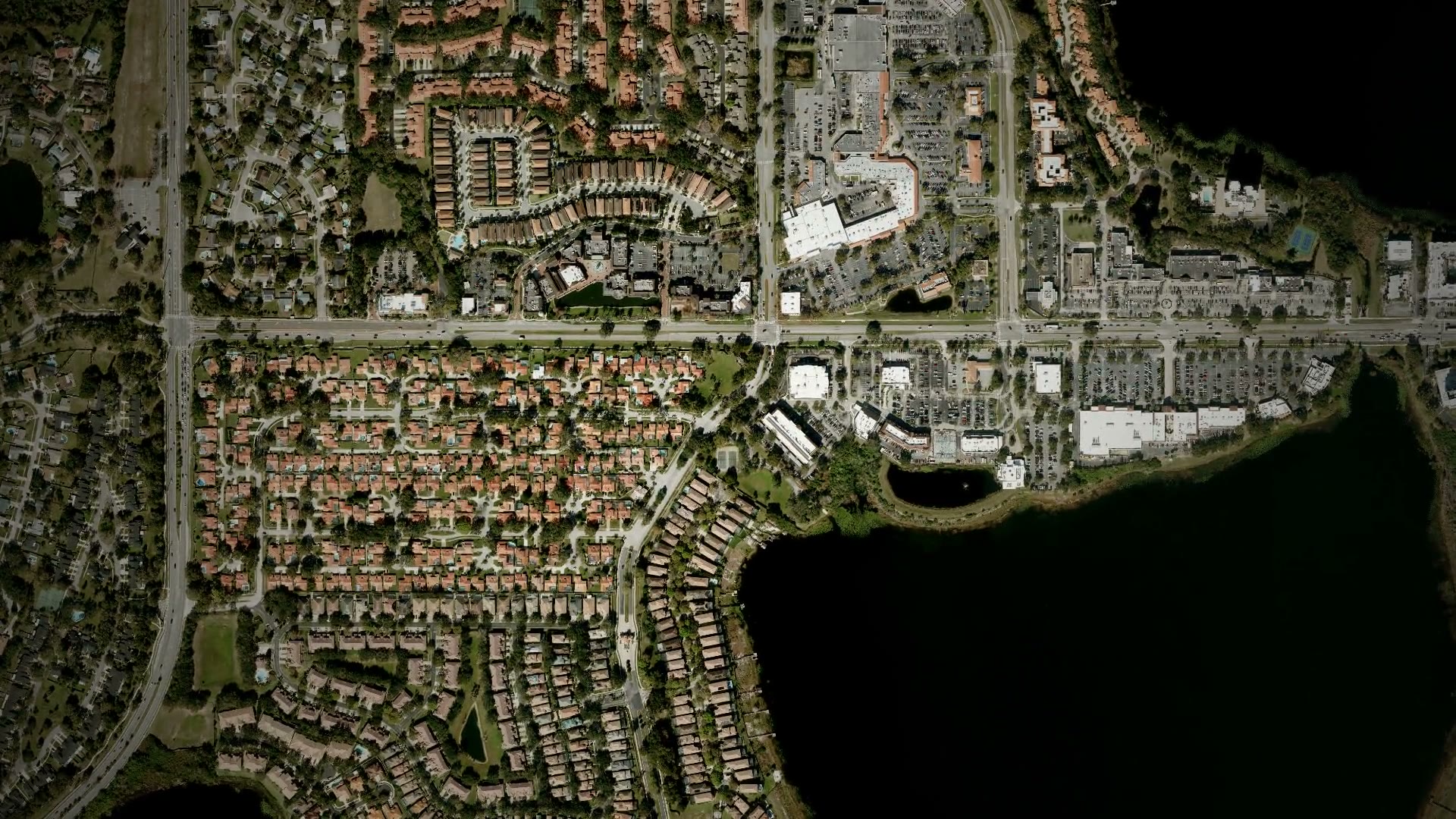 Aerial view over the Dr. Phillips area