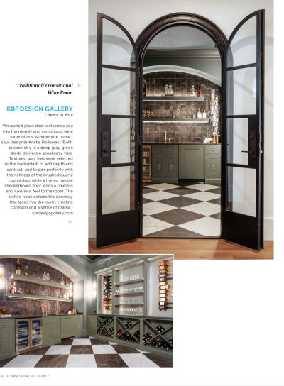 Florida Design Magazine 2025 - Featuring KBF Design Gallery