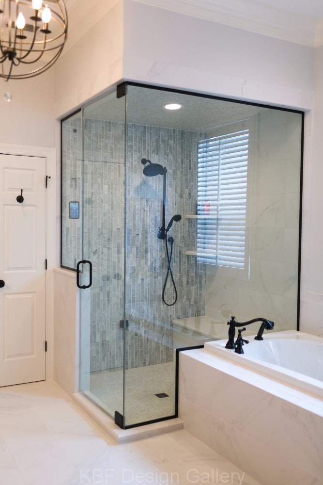 Master Bathroom  with Steam Shower  KBF Design  Gallery